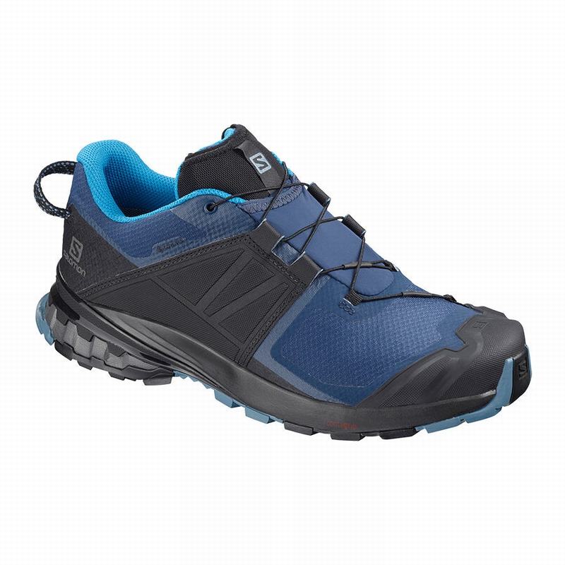 Salomon XA WILD GORE-TEX Zapatillas Trail Running Hombre - Azules / Negras - Colombia (09567-PBVA)